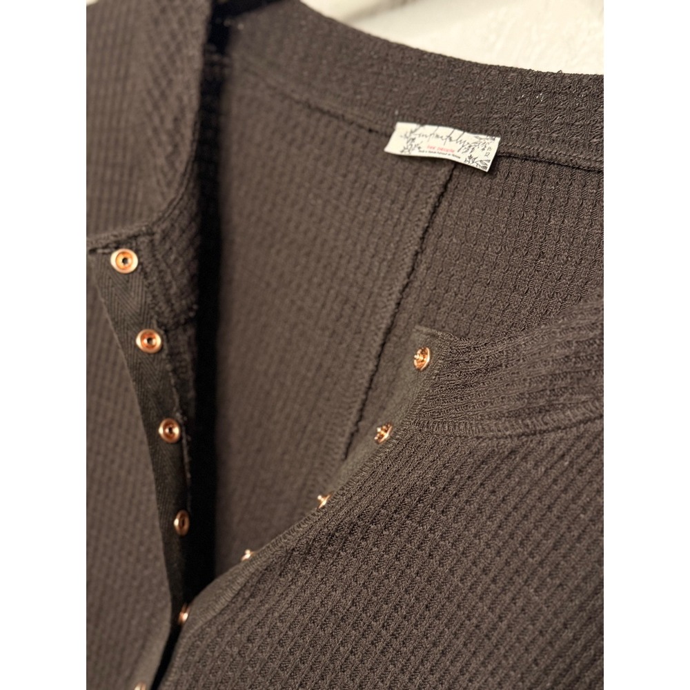 Going Places Thermal cardi Snap Down NWOT deep fudge - Picture 5 of 5